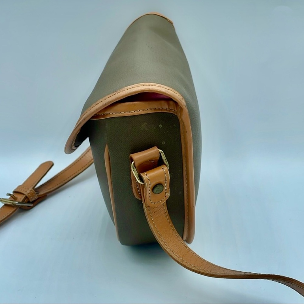 CHRISTIAN DIOR **Vintage** Olive Green 💚 and Tan Women's Crossbody Bag 🏹 EUC ♥️ - Picture 4 of 9